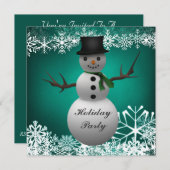 Aangepaste kerstfeestdagen kaart (Voorkant / Achterkant)