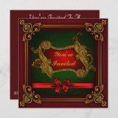 Aangepaste kerstfeestdagen kaart (Voorkant / Achterkant)