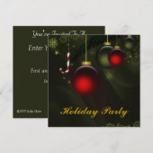 Aangepaste kerstfeestdagen kaart (Voorkant / Achterkant)