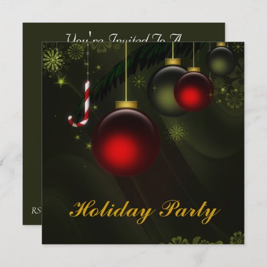 Aangepaste kerstfeestdagen kaart (Voorkant / Achterkant)