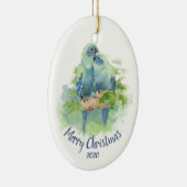 Aangepaste kerstfeestdagen met Waterverf voor  Keramisch Ornament (Rechts)