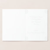 Aangepaste kerstfeestdagen, nieuwe jaren folie kaarten (Binnen)