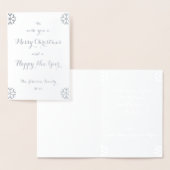 Aangepaste kerstfeestdagen, nieuwe jaren folie kaarten (Display)