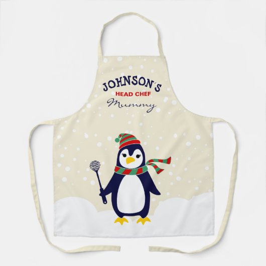 Aangepaste kerstfeestdagen schort (Voorkant)