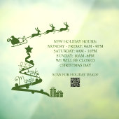 Aangepaste kerstfeestdagen - Venster Uren voor win Raamsticker (Vel 3)