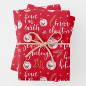 Aangepaste kerstfeestdagen voor foto's Calligrafie Inpakpapier Vel (In situ)