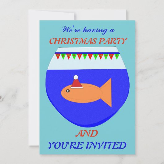 Aangepaste kerstfeestdagen voor goudvis kaart (Voorkant)