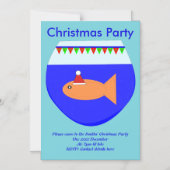 Aangepaste kerstfeestdagen voor goudvis magnetische uitnodiging (Voorkant)