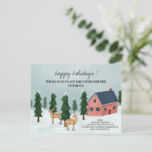 Aangepaste kerstfeestelijke e-agent voor foto's feestdagenkaart (Staand voorkant)