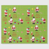 Aangepaste kerstfeestelijke kerst voor kerstmis cadeaupapier (Vlak)