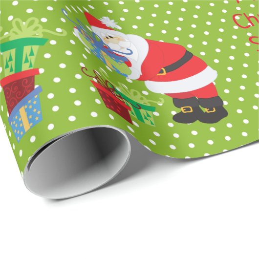 Aangepaste kerstfeestelijke kerst voor kerstmis cadeaupapier (Rol Hoek)