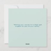 Aangepaste kerstfeestelijke kerstkaart (Achterkant)