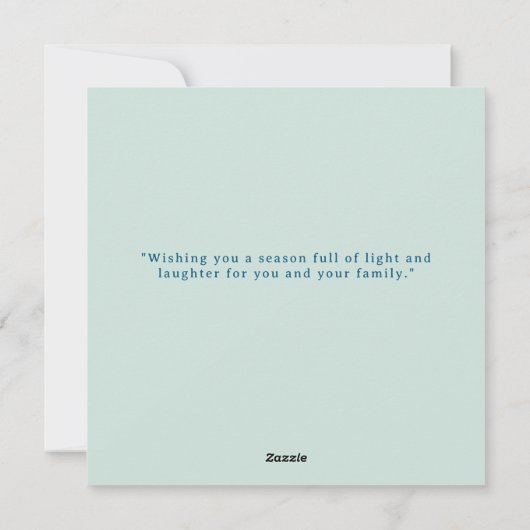 Aangepaste kerstfeestelijke kerstkaart (Achterkant)