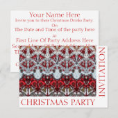 Aangepaste kerstfeestelijke Sjabloon Kaart (Voorkant / Achterkant)