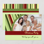 Aangepaste kerstfeestfotokaart kaart (Voorkant / Achterkant)