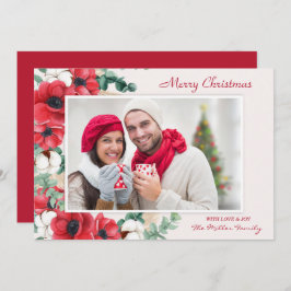 Aangepaste kerstflessfoto voor Merry Feestdagenkaart