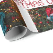 Aangepaste kerstfoto cadeaupapier (Rol Hoek)