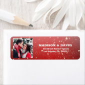 Aangepaste kerstfoto etiket (Insitu)