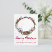 Aangepaste kerstfoto feestdagenkaart (Staand voorkant)