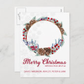 Aangepaste kerstfoto feestdagenkaart (Voorkant / Achterkant)