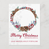 Aangepaste kerstfoto feestdagenkaart (Voorkant)