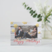 Aangepaste kerstfoto feestdagenkaart (Staand voorkant)