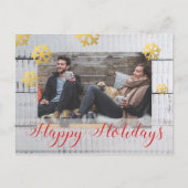 Aangepaste kerstfoto feestdagenkaart (Voorkant)