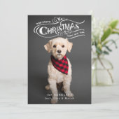 Aangepaste  kerstfoto feestdagenkaart (Staand voorkant)