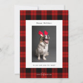 Aangepaste  kerstfoto feestdagenkaart (Achterkant)