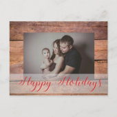 Aangepaste kerstfoto feestdagenkaart (Voorkant)