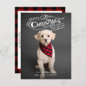 Aangepaste  kerstfoto feestdagenkaart (Voorkant / Achterkant)