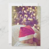 Aangepaste kerstfoto feestdagenkaart (Voorkant)