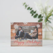 Aangepaste kerstfoto feestdagenkaart (Staand voorkant)