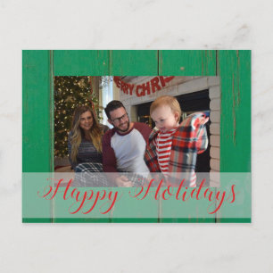 Aangepaste kerstfoto feestdagenkaart