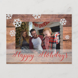 Aangepaste kerstfoto feestdagenkaart