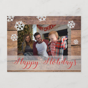Aangepaste kerstfoto feestdagenkaart
