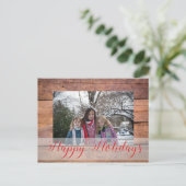 Aangepaste kerstfoto feestdagenkaart (Staand voorkant)