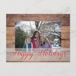 Aangepaste kerstfoto feestdagenkaart