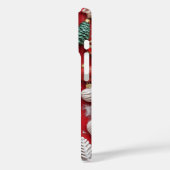 Aangepaste Kerstfoto Feestelijke Rood Wit Case-Mate iPhone Case (Achterkant / Links)