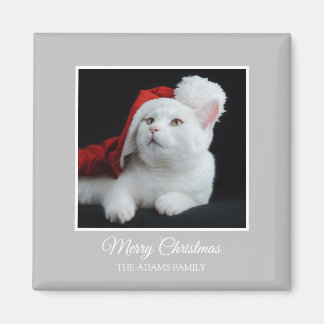 Aangepaste Kerstfoto huisdier familie bruiloft Magneet