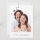 Aangepaste kerstfoto-Kaart | Moderne fotokaart Kaart (Voorkant)