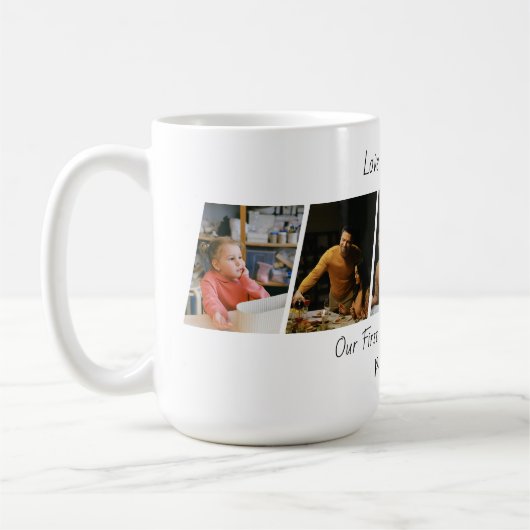 Aangepaste kerstfoto koffiemok (Links)