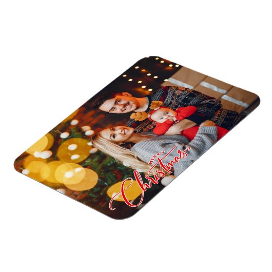 Aangepaste kerstfoto Magnet Magneet (Linkerzijde)