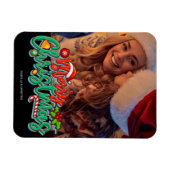 Aangepaste kerstfoto Merry kerry Magneet (Horizontaal)