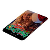 Aangepaste kerstfoto Merry kerry Magneet (Linkerzijde)