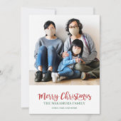 Aangepaste kerstfoto Merry Kerstry Feestdagenkaart (Voorkant)