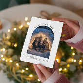 Aangepaste kerstfoto Merry Kerstry Feestdagenkaart