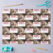 Aangepaste kerstfoto Merry Kerstry Tissuepapier (Craft)