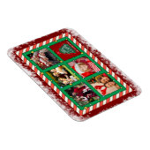 Aangepaste kerstfoto met vijf foto's magneet (Rechterzijde)