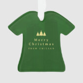 Aangepaste kerstfoto ornament (voorkant)